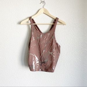 Beyond Yoga Lost Your Marbles Top in dusty rose